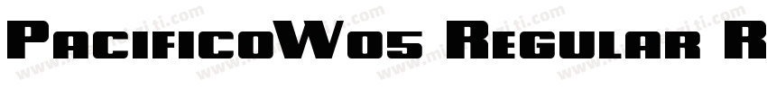 PacificoW05 Regular Regular字体转换
